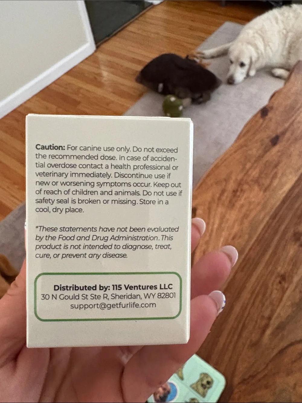 Allergy Relief Powder for Dogs - White and Green